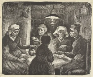 De Aardappeleters, 1885